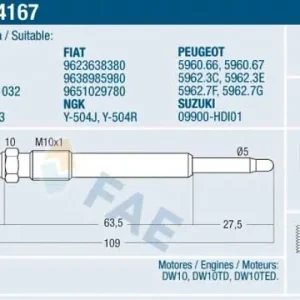 Bezpieczne zakupy Świeca żarowa FAE 74167
