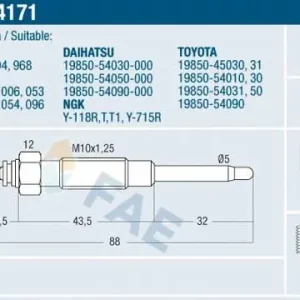 Taniej Świeca żarowa FAE 74171