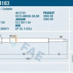 Świeca żarowa FAE 74183 Oferta limitowana