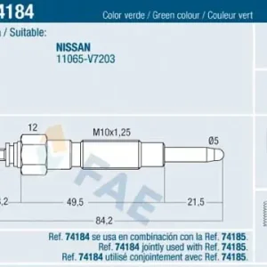 Nowość Świeca żarowa FAE 74184