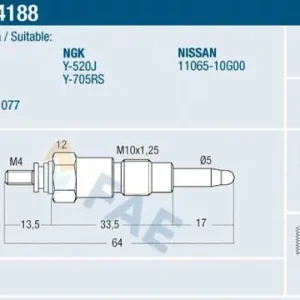 Świeca żarowa FAE 74188 Najlepsza cena