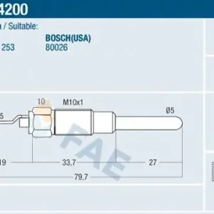 Zniżka Świeca żarowa FAE 74200