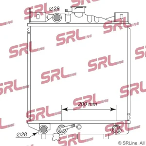 Zamów dziś Chłodnica, układ chłodzenia silnika SRLINE 742108-2