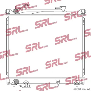 Do wyczerpania zapasów Chłodnica, układ chłodzenia silnika SRLINE 742408-3