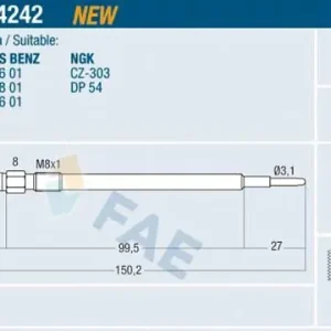 Zamów teraz Świeca żarowa FAE 74242