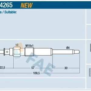 Nie przegap Świeca żarowa FAE 74265