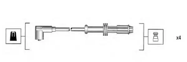 Zniżka Sklep Wazcar  Karta produktu: MMA MSK565 MAGNETI MARELLI PRZEWODY WYSOKIEGO NAPIĘCIA KOMPLET CITROEN (!)