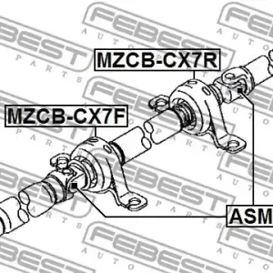 KRZYŻAK WAŁU NAPĘDOWEGO MAZDA CX-7 2,3 MZR DISI TURBO 07-13 Tylko dziś