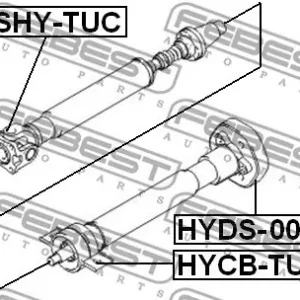 Do wyczerpania zapasów KRZYŻAK WAŁU NAPĘDOWEGO KIA SPORTAGE 2,0-2,7 4WD 04-