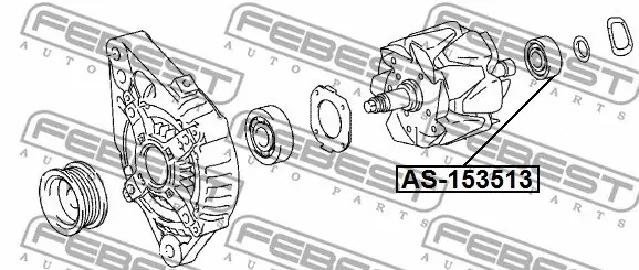 Premium ŁOŻYSKO ALTERNATORA 15X35X13 TOYOTA/HONDA
