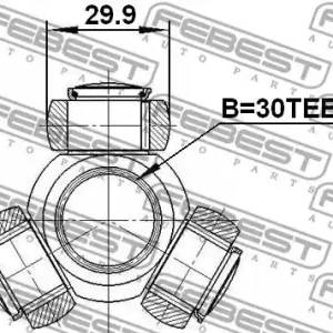 KRZYŻAK PRZEGUBU WEW. RENAULT 30X29,9 (TRIPOD) Zniżka