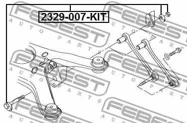 Nowy ŚRUBA WAHACZA (MIMOŚRODOWA) AUDI A6 1998-2005 Z PODKŁADKĄ I NAKRĘTKĄ