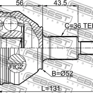 Darmowy zwrot PRZEGUB ZEW. VW POLO 30X52X36 SKODA/SEAT