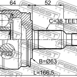 Taniej PRZEGUB ZEW. VW TOUAREG 28X63X38