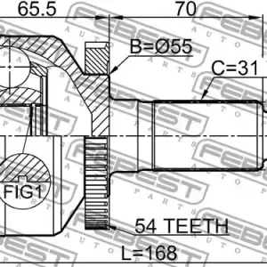 PRZEGUB ZEW. KIA CARNIVAL 05- 26X55X31 ABS 54Z Niska cena