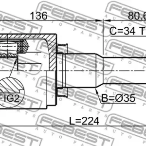 PRZEGUB WEW. OPEL ASTRA J LE. 26X35X34 Wyjątkowa oferta