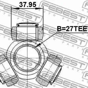 Premium KRZYŻAK PRZEGUBU WEW. DB W211/212/221 4-MATIC 27Z/37,95MM (TRIPOD)