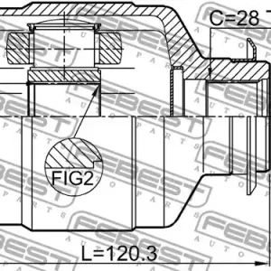 PRZEGUB WEW. HYUNDAI IX35 KIA SPORTAGE 25X44X28 Tani