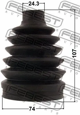 Bezpieczne zakupy OSŁONA PRZEGUBU FORD ZEW. 74X107X24.3 FIESTA VI