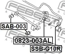 ŁĄCZNIK STAB. SUBARU T. FORESTER 97-02 LE/PR ALU Tani