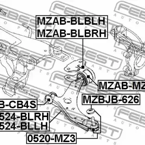WAHACZ MAZDA P. 3 BL 2008-2011 PR Hit sprzedaży
