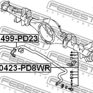 STABILIZATOR MITSUBISHI T. DELICA SPACE GEAR/CARGO PA/PB/PC L400 1994-2006 Wysoka jakość