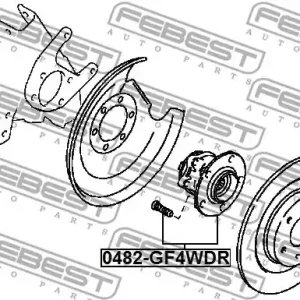Nowy ŁOŻYSKO KOŁA MITSUBISHI T. OUTLANDER III/ASX