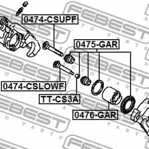 ZESTAW NAPR. ZACISKU HAM. MITSUBISHI T. ASX/OUTLANDER 12- Oferta czasowa