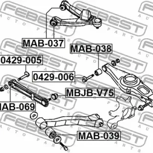 ŚRUBA WAHACZA (MIMOŚRODOWA) MITSUBISHI PAJERO III/MONTERO V65W/V75W 2000-2006 Hit cenowy