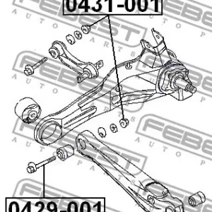 ŚRUBA WAHACZA MITSUBISHI T. CARISMA/LANCER/OUTLANDER (MIMOŚRODOWA) Ostatnia szansa