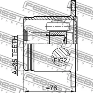 Bestseller PRZEGUB WEW. MITSUBISHI PAJERO IV 35X114 PR.