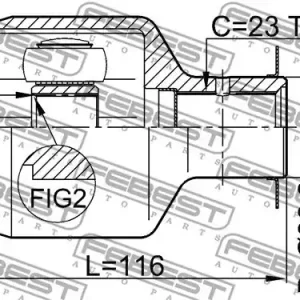 Premium PRZEGUB WEW. MITSUBISHI CARISMA (DA) 29X36,2X23 PR.