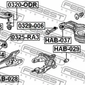 ŚRUBA WAHACZA (MIMOŚRODOWA) HONDA ACCORD WAGON/TOURER CM 2002-2008 Cena promocyjna