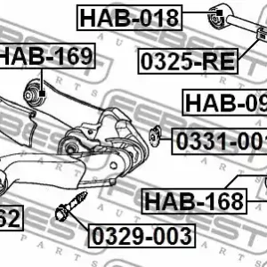 Bezpieczne zakupy ŚRUBA WAHACZA (MIMOŚRODOWA) HONDA CR-V RE3/RE4 2007-2012