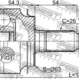 Tylko do końca tygodnia PRZEGUB ZEW. HONDA CIVIC IX 1,8 V-TEC 12- 29X63X26