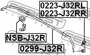 STABILIZATOR NISSAN T. MAXIMA J32 2011.01- [AR] Ekspresowa dostawa