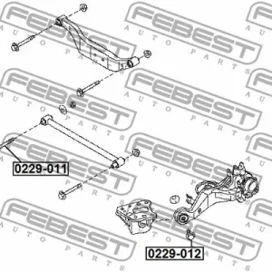Ostatnie sztuki ŚRUBA WAHACZA (MIMOŚRODOWA) NISSAN SERENA C24 1999.06-2005.05 [JP]