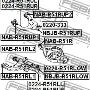 Ostatnie sztuki SWORZEŃ WAHACZA NISSAN T. PATHFINDER 2,5DCI/3,0DCI/4,0 LE/PR