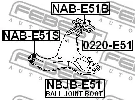 Bestseller SWORZEŃ WAHACZA HYUNDAI P. SANTA FE 02- NISSAN ELGRAND E51 2002.05-2010.08 [JP] LE/PR