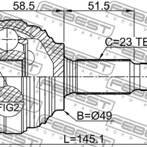 PRZEGUB ZEW. RENAULT CLIO/MEGANE/MODUS 30X49X23 Zniżka