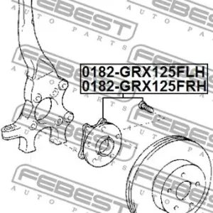ŁOŻYSKO KOŁA LEXUS P. GS/IS250/350 LEWE Popularny