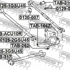 PODKŁADKA ŚRUBY WAH. (MIMOŚRODOWA) LEXUS RX270/350/450H AGL10,GGL1,GYL1 2008.12- [JP] Wybór klientów