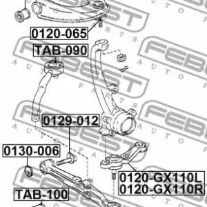 Zamów dziś ŚRUBA WAHACZA (MIMOŚRODOWA) LEXUS IS200/300 GXE10,JCE10 1999.01-2005.07 [EU]