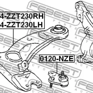 WAHACZ TOYOTA P. CELICA ZZT23 1999.08-2005.07 [EU] LE Wyjątkowa oferta