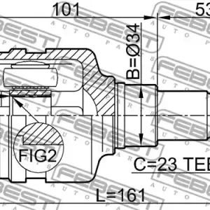 Hit cenowy PRZEGUB WEW. TOYOTA YARIS 05- 20X34X23