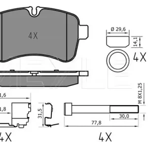 Wyprzedaż KLOCKI HAM. IVECO T. DAILY 06-14