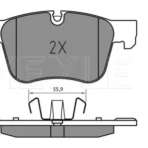 Dostępne od ręki KLOCKI HAM. PEUGEOT P. 308 1,2/1,5-2,0 BLUEHDI 13-