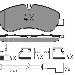 KLOCKI HAM. FORD P. TRANSIT 12- Bestseller