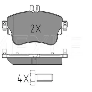 KLOCKI HAM. DB P. W176/W246 A-KLASA/B-KLASA 11- Ostatnie sztuki