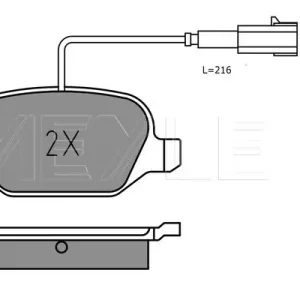KLOCKI HAM. ALFA T. MITO 0,9-1,4 08- Ostatnie sztuki